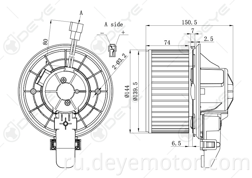 Электродвигатель вентилятора 8L8Z19805C 7C3Z19805B 7L1Z19805D для FORD F250 F350 F550 F450 ESCAPE MERCURY MARINER